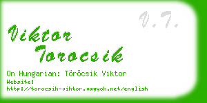 viktor torocsik business card
